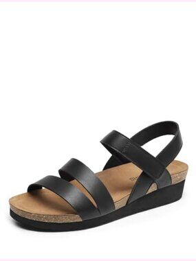 Women's Low Heel Wedge Sandals with Arch Support